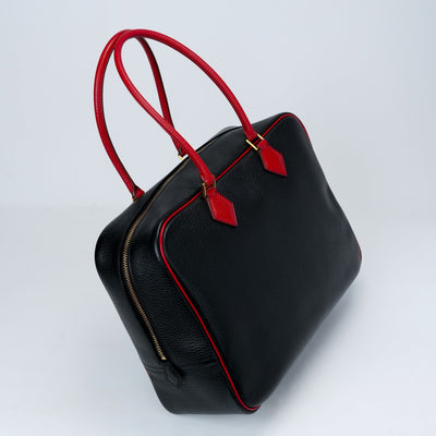 HERMES HERMES Plume 32 Plume 32 Bag Tote Bag Ardennes Noir Rouge Vif Black Red Black Red Gold Metal Fittings