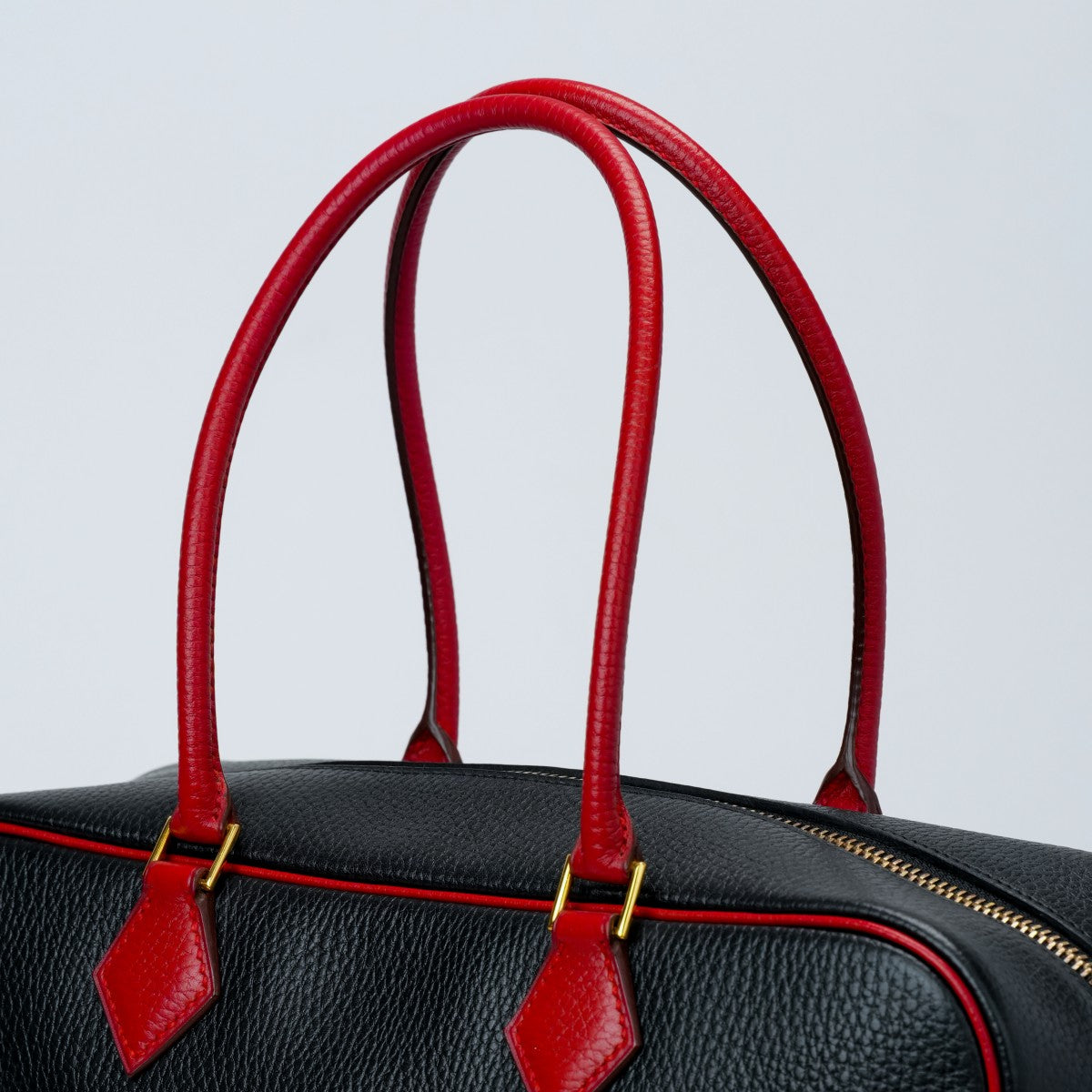 HERMES HERMES Plume 32 Plume 32 Bag Tote Bag Ardennes Noir Rouge Vif Black Red Black Red Gold Metal Fittings