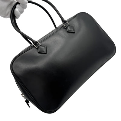 HERMES HERMES Plume elan Plume plume 28 Plume elan 28 Bag, Tote Bag, Box Calf, Noir, Black, Silver Fittings