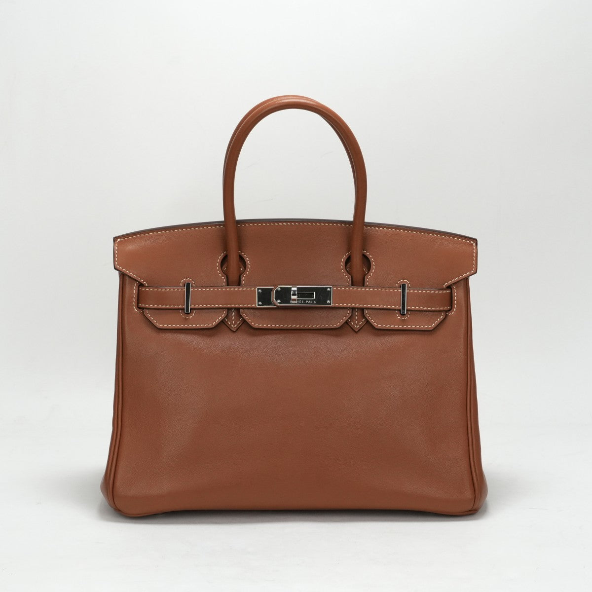 HERMES HERMES Birkin 30 Birkin 30 Bag, tote bag, gold, brown, brown, silver hardware, voswift