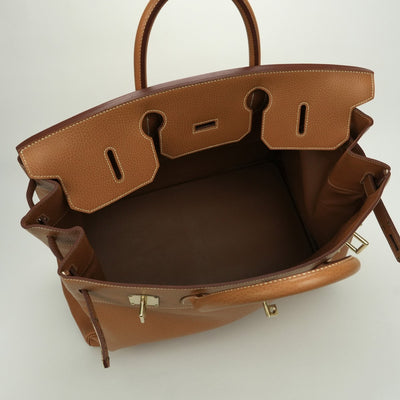 エルメス HERMES オータクロア45 オータクロア 45 バッグ トートバッグ アルデンヌ ナチュラル Natural ブラウン brown 茶 ゴールド金具