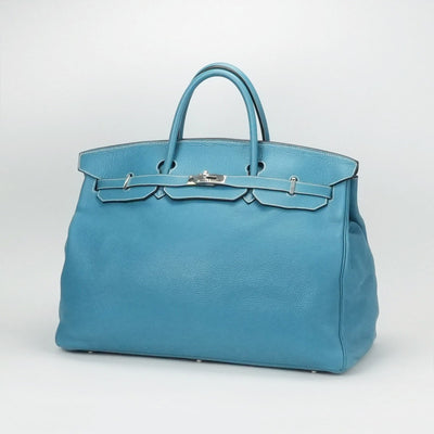 エルメス HERMES バーキン50 バーキン 50 バッグ トートバッグ トリヨンクレマンス ブルージーン ブルー 青 シルバー金具 ハンドバッグ