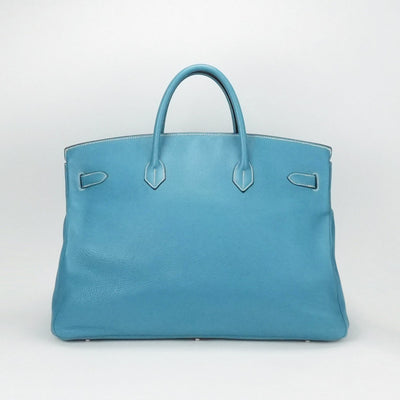 エルメス HERMES バーキン50 バーキン 50 バッグ トートバッグ トリヨンクレマンス ブルージーン ブルー 青 シルバー金具 ハンドバッグ