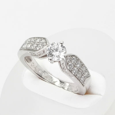 CHAUMET CHAUMET Plume Ring Pt950 Silver Engagement Ring Engagement Ring Diamond Platinum