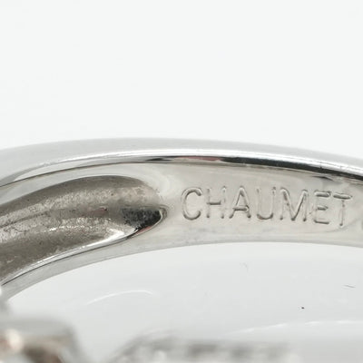 CHAUMET Chaumet Plume 링 PT950 실버 약혼 반지 약혼 반지 다이아몬드 백금