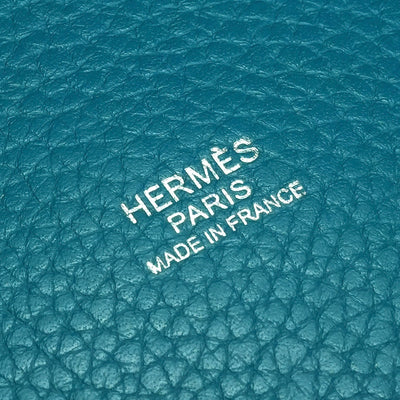 エルメス HERMES ピコタンロックGM ピコタンロック GM ピコタンロック26 バッグ トートバッグ トリヨンクレマンス ターコイズ ブルー 青 シルバー金具