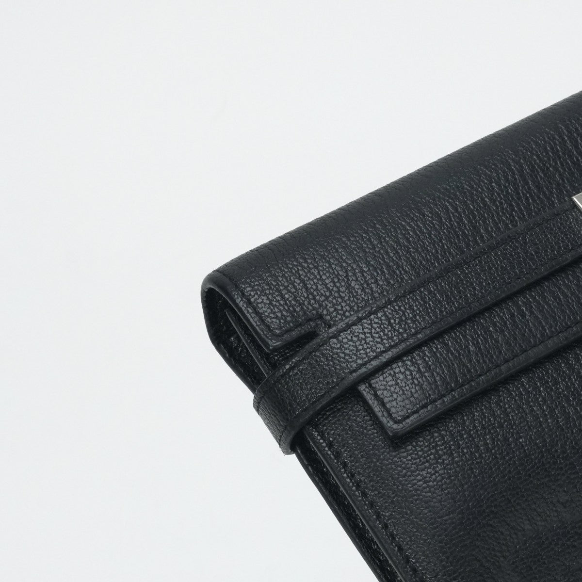 エルメス HERMES ケリーウォレット ケリーウォレットロング 財布 長財布 ロングウォレット シェーブル ノワール ブラック 黒 シルバー金具 シェブルミゾル