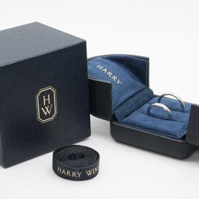 HARRY WINSTON 哈里·温斯顿圆形婚姻戒指圆形结婚戒指经典钻石乐队戒指