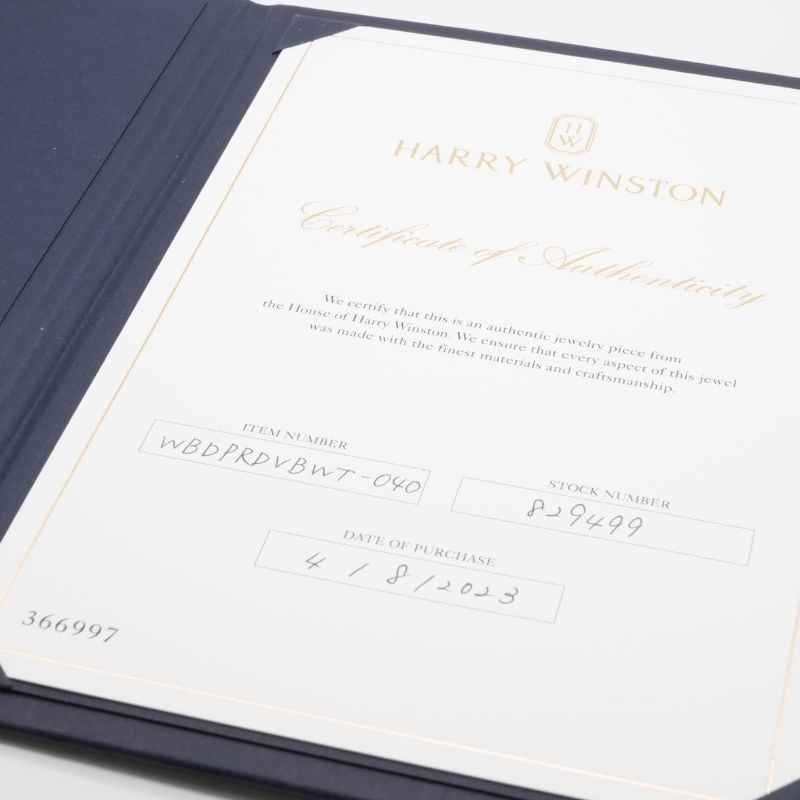 HARRY WINSTON 哈里·温斯顿·温斯顿（Harry Winston Winston）真正的乐队戒指温斯顿（Winston）真正的乐队戒指钻石乐队戒指pt950银色v形状婚礼乐队钻石戒指