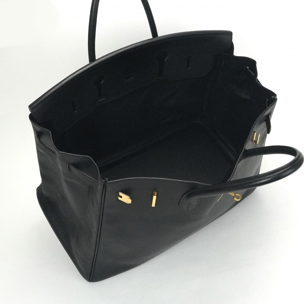 HERMES 爱马仕 Birkin 40 Birkin 40 包，手提袋，阿登，黑色，黑色，金色配件