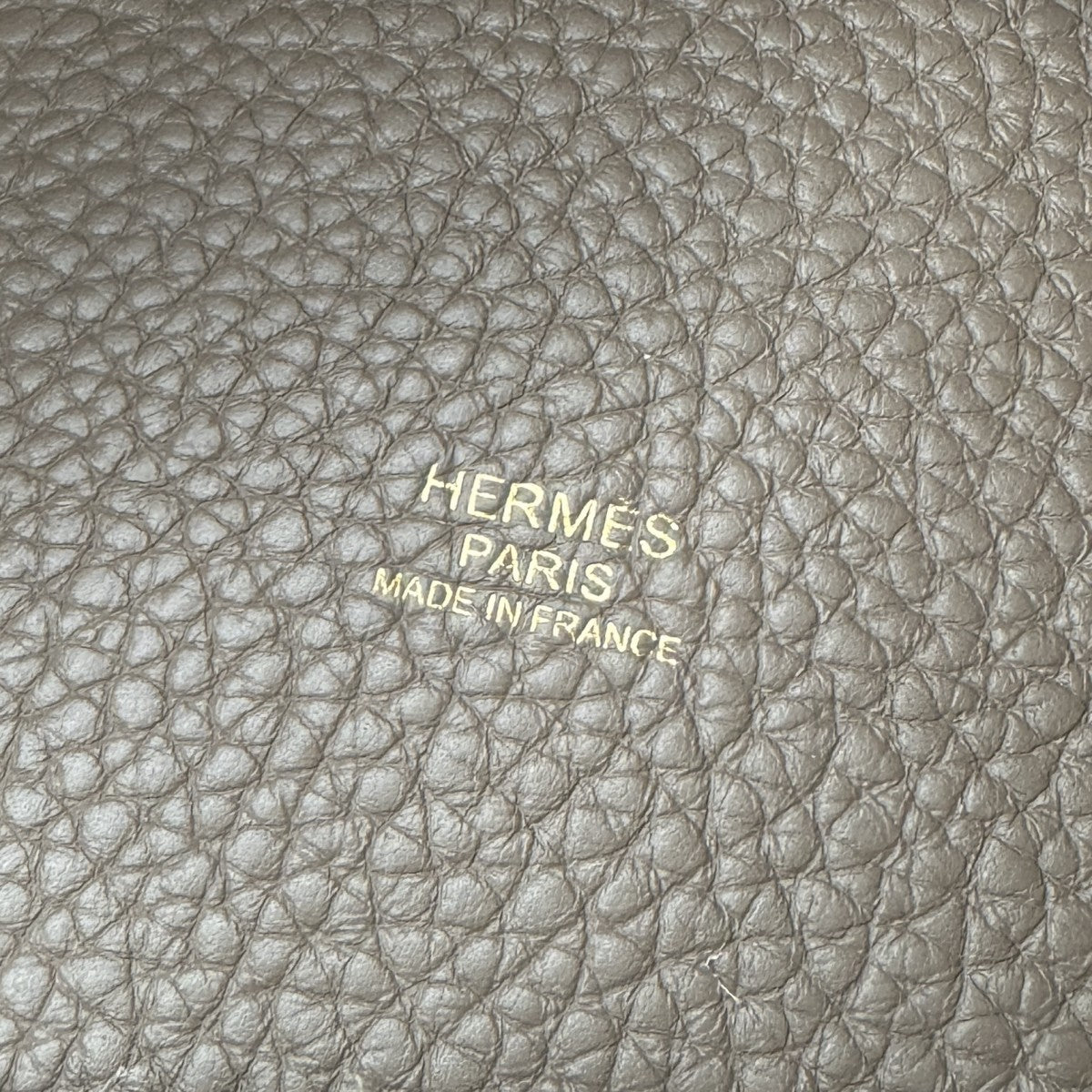 HERMES HERMES Picotin lock PM Picotin lock PM Picotin PM Picotin lock 18 Tote bag Torillon Clemence Etoup grey gold hardware