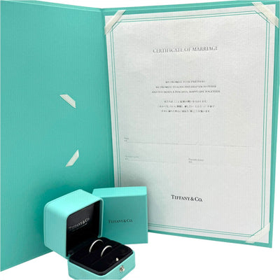 ティファニー TIFFANY&Co. ウェディングバンドリング ティファニーフォーエバー リング 指輪 Pt950 シルバー 結婚指輪　マリッジリング　プラチナ　ダイヤモンド