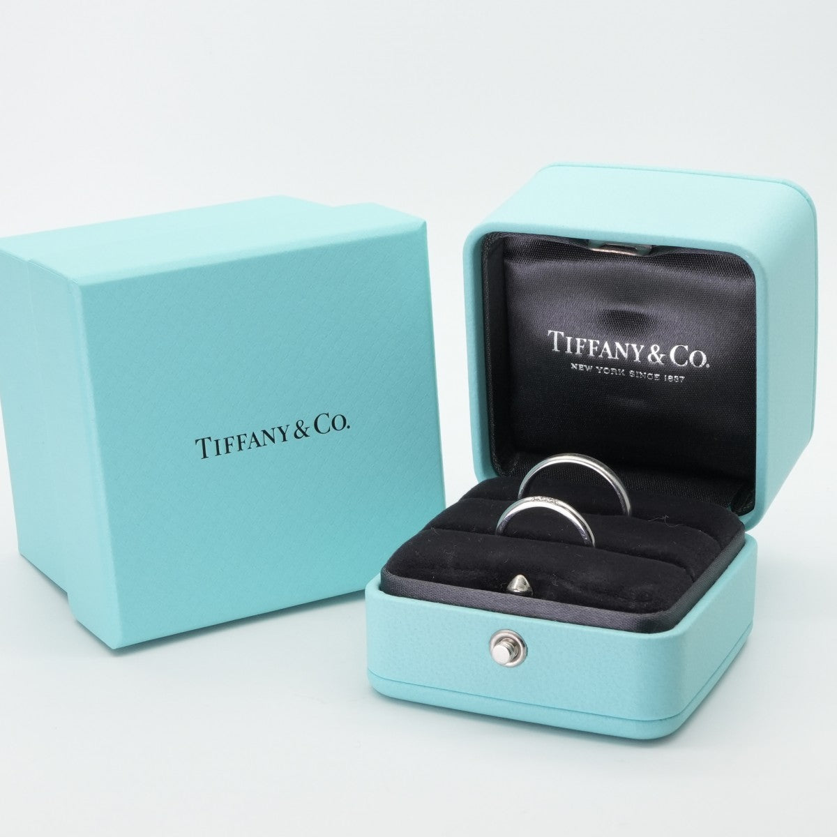 Tiffany & Co. Tiffany＆Co Tiffany & Co.永远的戒指PT950银婚礼戒指婚姻戒指铂金钻石