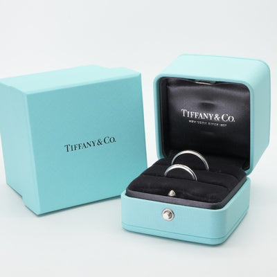 Tiffany & Co. Tiffany & Co. 웨딩 밴드 링 Tiffany & Co.Forever Ring PT950은 결혼 반지 결혼 반지 백금 다이아몬드