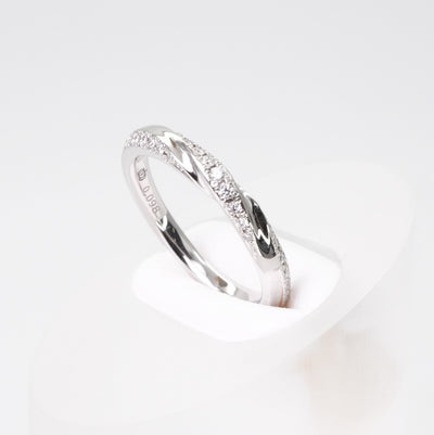 EXELCO Chance Eternal Ring pt950 silver wedding ring platinum diamond