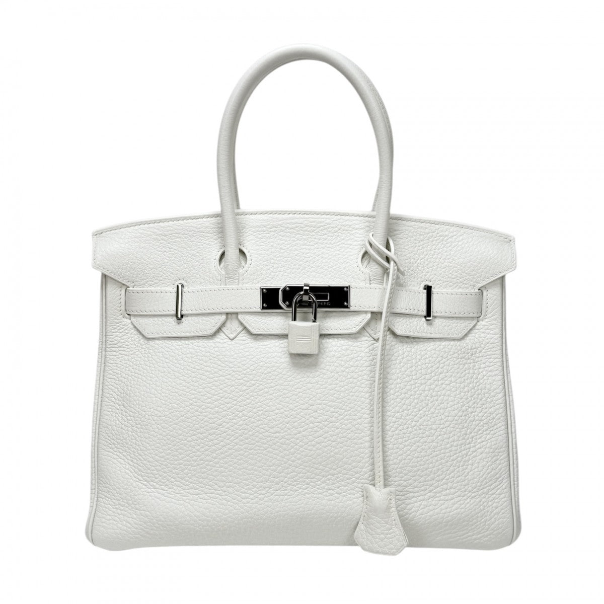 HERMES HERMES Birkin 30 Birkin 30 Tote bag Toryon Clemence white silver hardware