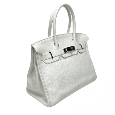 HERMES HERMES Birkin 30 Birkin 30 Tote bag Toryon Clemence white silver hardware