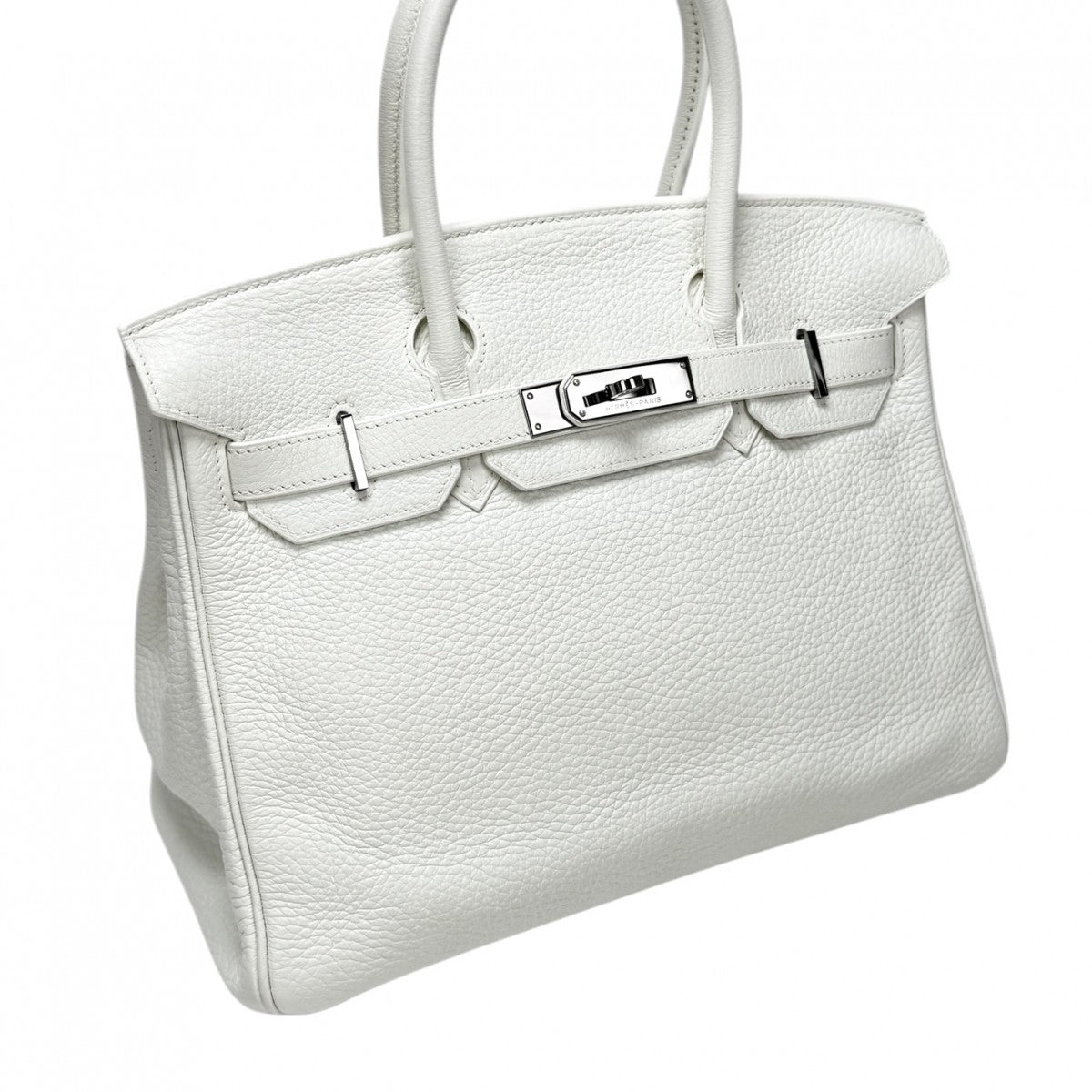 HERMES HERMES Birkin 30 Birkin 30 Tote bag Toryon Clemence white silver hardware