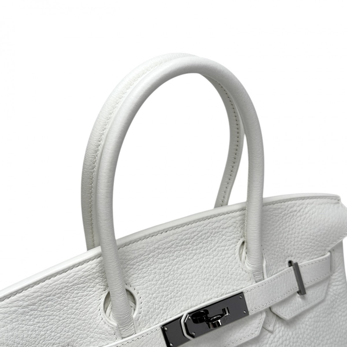 HERMES 헤르메스 Birkin 30 Birkin 30 토트 백 토리 온 클레멘스 화이트 실버 하드웨어