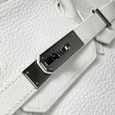 HERMES 헤르메스 Birkin 30 Birkin 30 토트 백 토리 온 클레멘스 화이트 실버 하드웨어