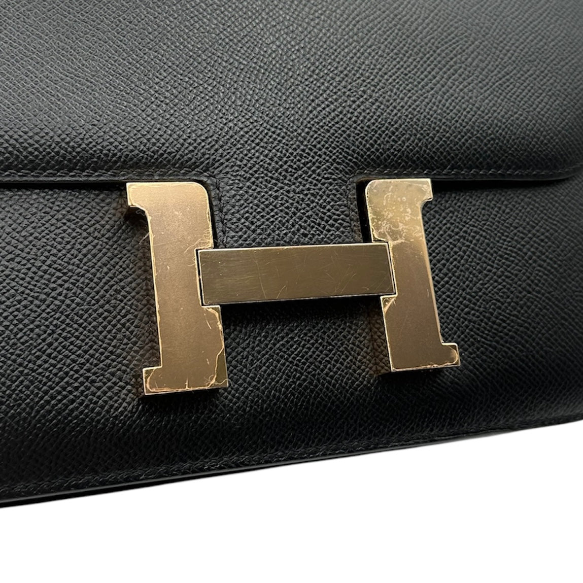 HERMES HERMES Constance 23 Constance 23 Bag Shoulder Bag Epson Noir Black Rose Gold Hardware Vaugh Epson Pink Gold Hardware PG RG