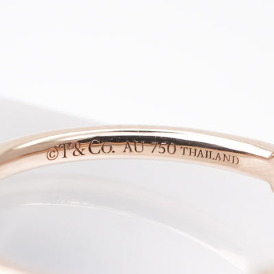 Tiffany & Co. TIFFANY&Co. Diamond Wire Ring T Wire Tiffany & Co. T-ring, pink gold, diamond ring, pink gold