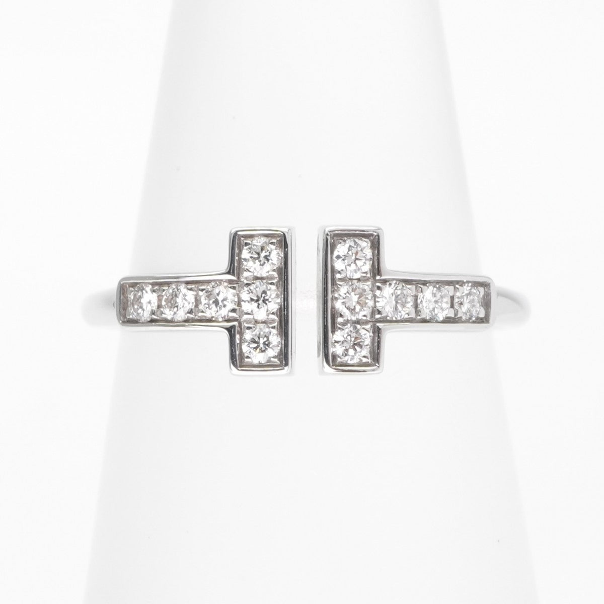 Tiffany & Co. TIFFANY&Co. Wire Ring T-Wire 18K White Gold Tiffany & Co. T-ring 750WG silver T-wire diamond white gold