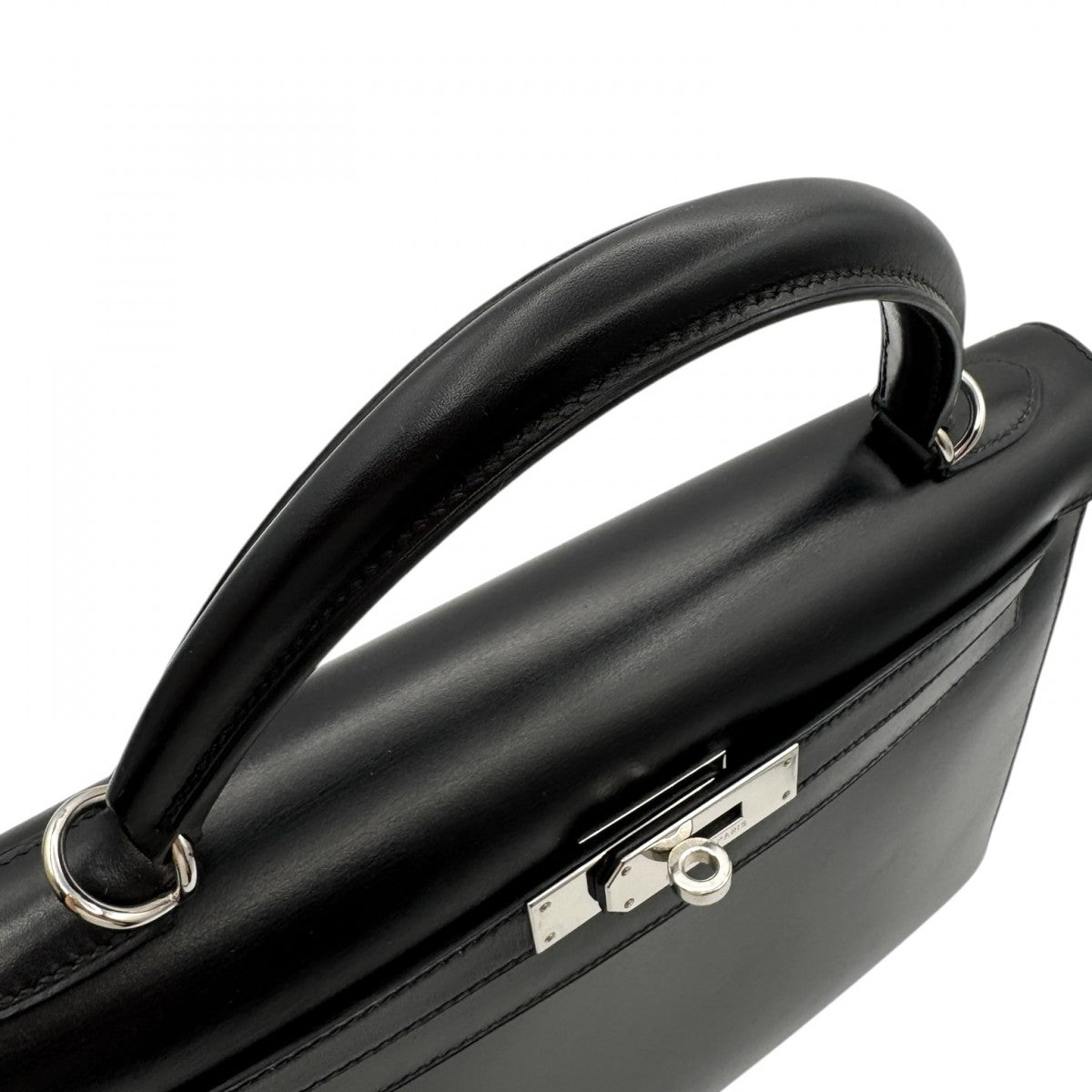 HERMES HERMES Kelly 32 Kelly 32 Bag, Tote Bag, Shoulder Bag, Box Calf, Noir, Black, Silver Hardware