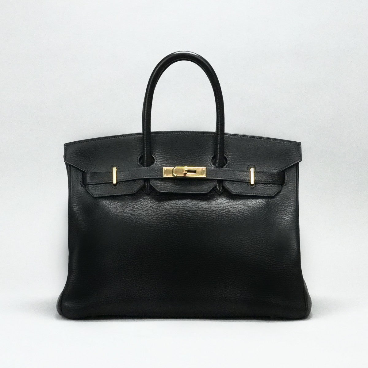 HERMES HERMES Birkin 35 Birkin 35 Bag, Tote Bag, Ardennes Noir, Black, Silver Hardware