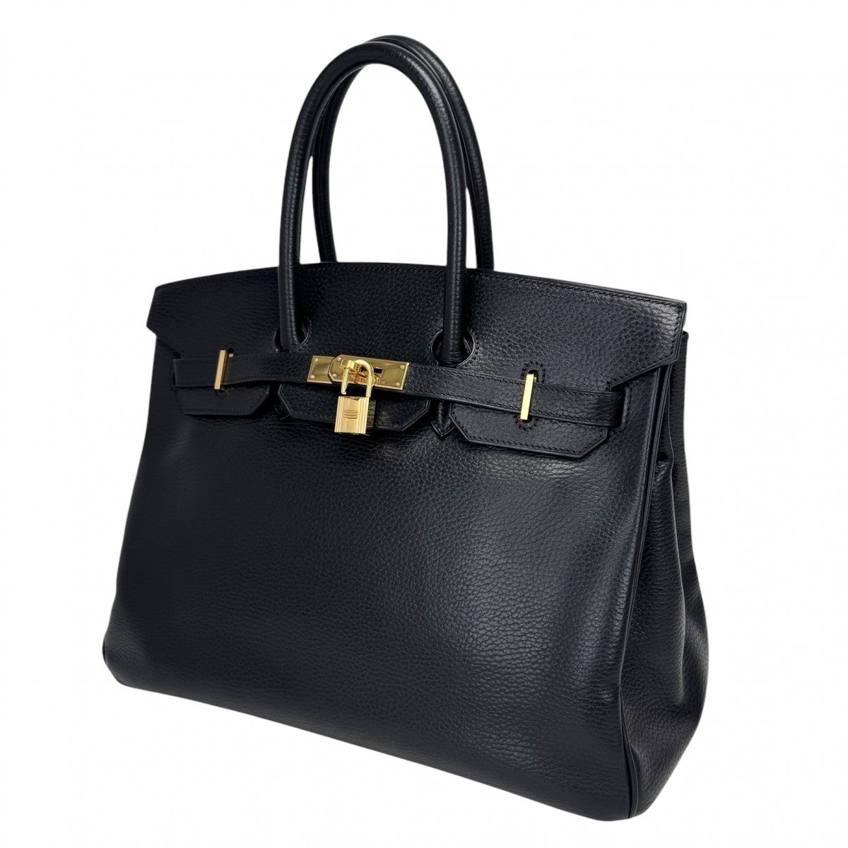 HERMES 헤르메스 Birkin 35 Birkin 35 가방, 토트 백, Ardennes 누아르, 검은 색, 실버 하드웨어