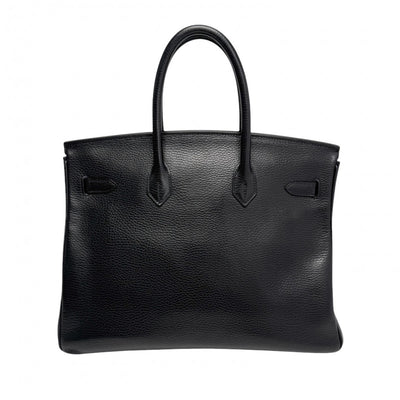 HERMES 헤르메스 Birkin 35 Birkin 35 가방, 토트 백, Ardennes 누아르, 검은 색, 실버 하드웨어