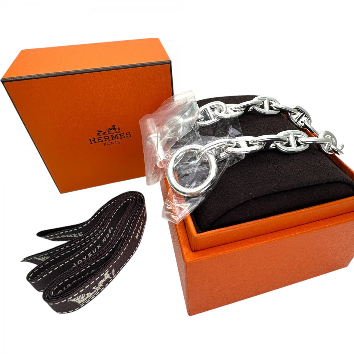 HERMES 헤르메스 체인 D 'Ancle MM Chaine d'Ancre MM 팔찌 뱅글 커프 925은