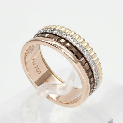 BOUCHERON Boucheron Quatre Classic Ring Small Quatre ring 棕色Quatre Classic Ring 750黄金粉红色的金色白色黄金棕色黄金黄金白色金色粉红色金色棕色PVD