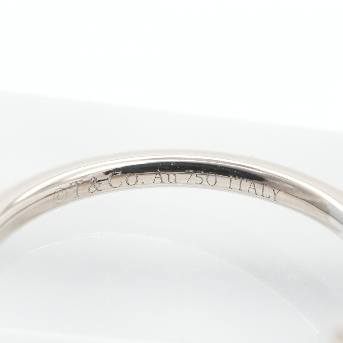 ティファニー TIFFANY&Co. ワイヤー リング Tワイヤー 18K ホワイトゴールド ティファニー T リング 指輪 750WG シルバー Tワイヤー　ダイヤ 　ホワイトゴールド