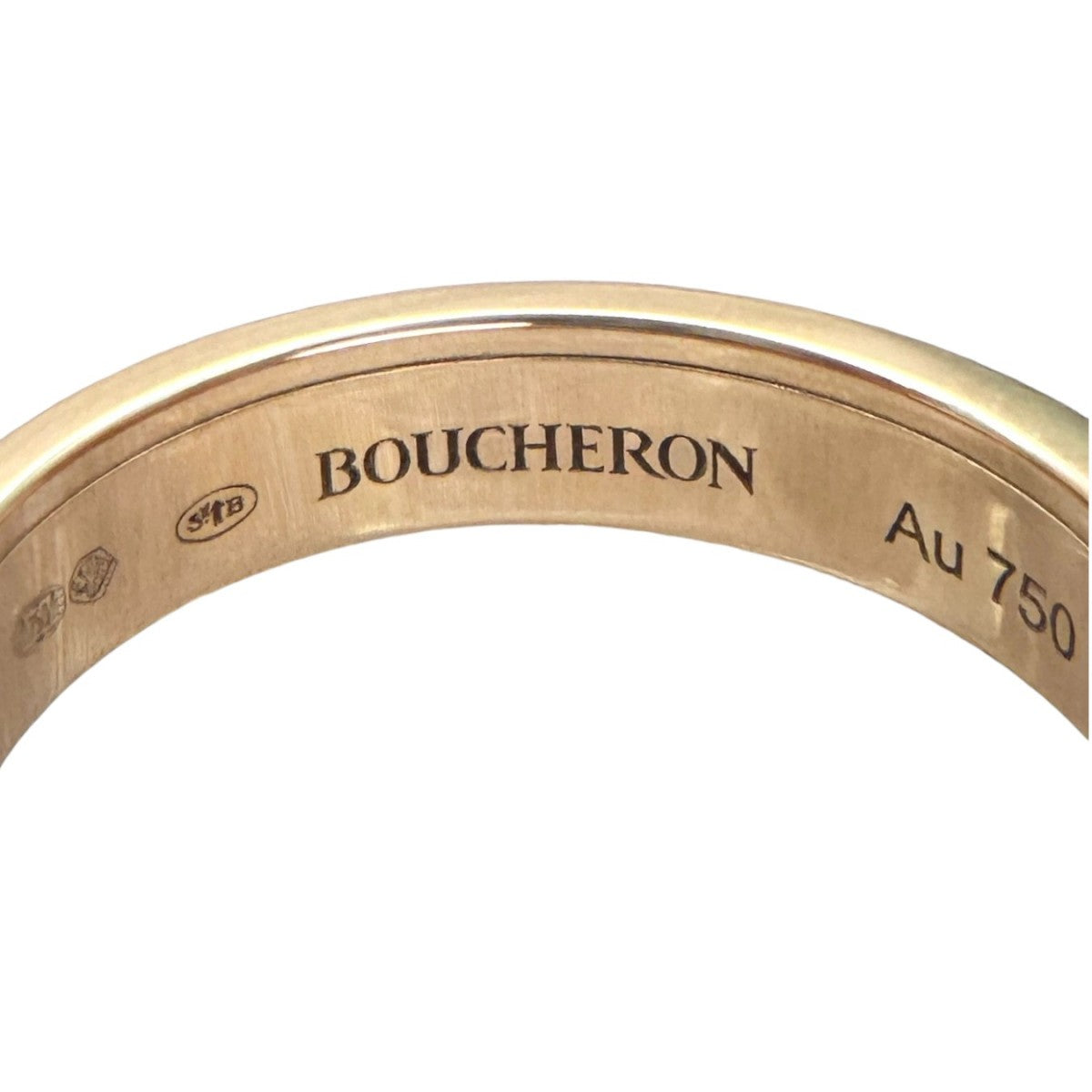 BOUCHERON Boucheron Quatre经典戒指一半 Quatre ring 粉红色金棕色PVD QUATRE经典戒指750pg Quatre Classic