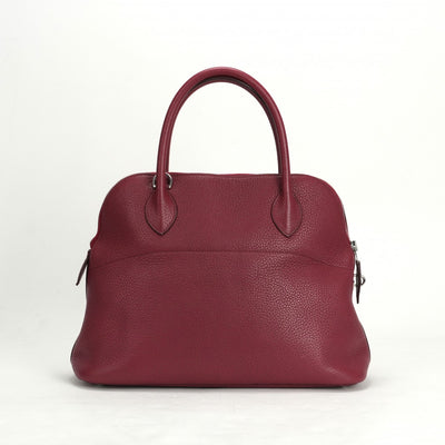 HERMES HERMES Bolide 31 Bolide 31 Bag, Tote bag, Shoulder bag, Torillon Clemence, Ruby, Red, Silver hardware