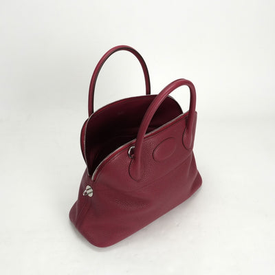 HERMES HERMES Bolide 31 Bolide 31 Bag, Tote bag, Shoulder bag, Torillon Clemence, Ruby, Red, Silver hardware