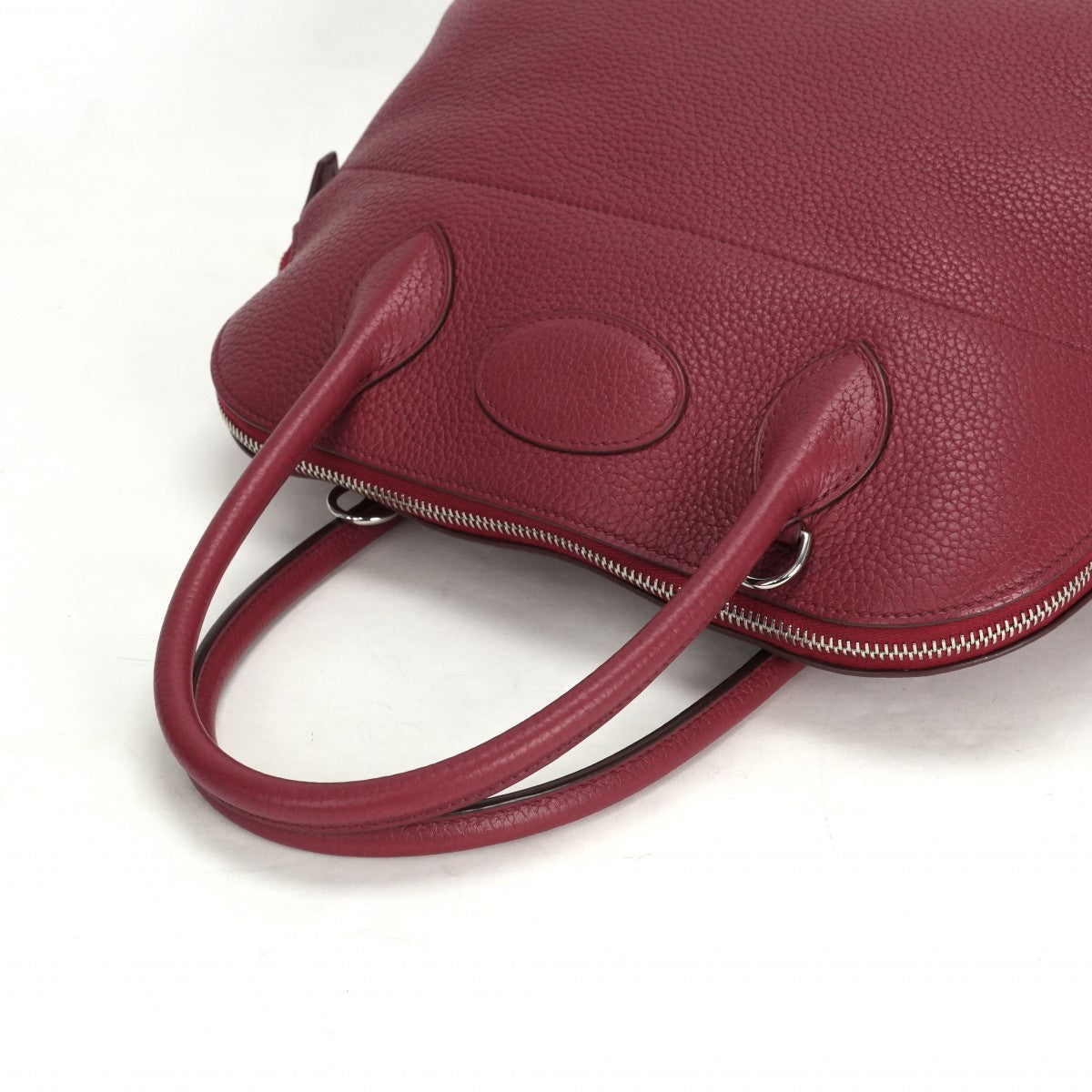 HERMES 爱马仕 Bolide 31 Bolide 31 包，手提袋，肩膀袋，Torillon Clemence，红宝石，红色，银色硬件