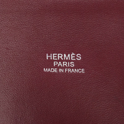 HERMES 爱马仕 Bolide 31 Bolide 31 包，手提袋，肩膀袋，Torillon Clemence，红宝石，红色，银色硬件
