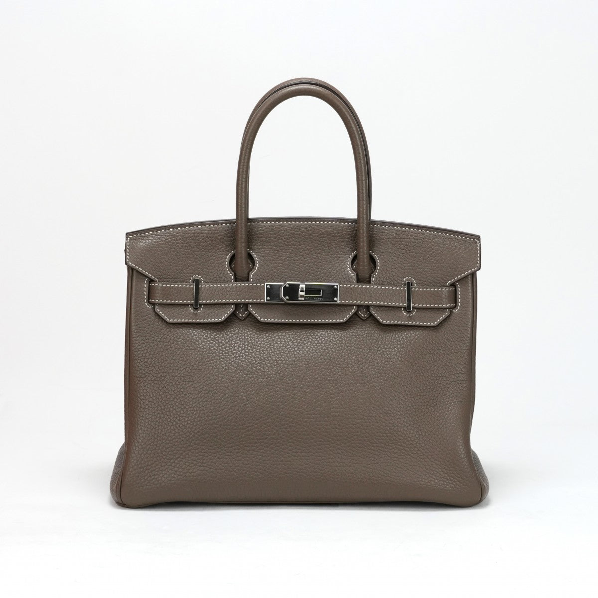 HERMES HERMES Birkin 30 Birkin 30 Tote bag Torillon Clemence Etoup grey silver hardware