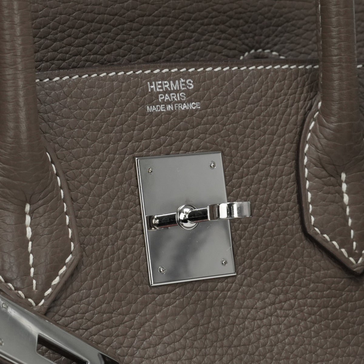 HERMES 爱马仕 Birkin 30 Birkin 30 手提袋Torillon Clemence Etoup灰色银硬件