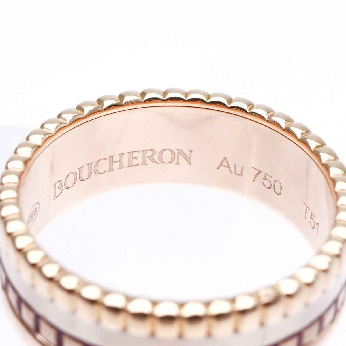 BOUCHERON Boucheron Quatre Classic Ring Small Quatre ring Quatre Classic Ring 750黄金粉红色白色金色黄金棕色黄金黄金白色金色粉红色棕色棕色PVD