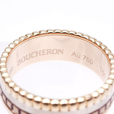 BOUCHERON Boucheron Quatre Classic Ring Small Quatre ring 퀘이터 클래식 링 750 옐로우 골드 핑크 골드 화이트 골드 브라운 옐로우 골드 화이트 골드 핑크 골드 브라운 PVD