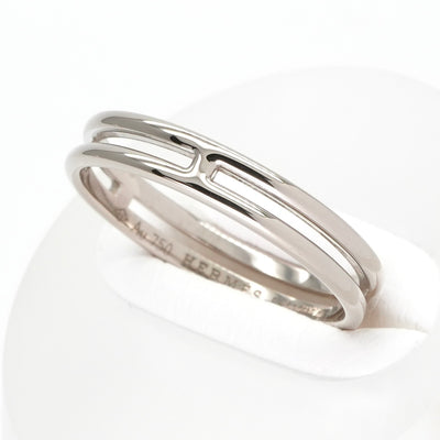 HERMES 爱马仕婚礼戒指Arianne Ring 750wg白金婚礼戒指婚姻戒指白金