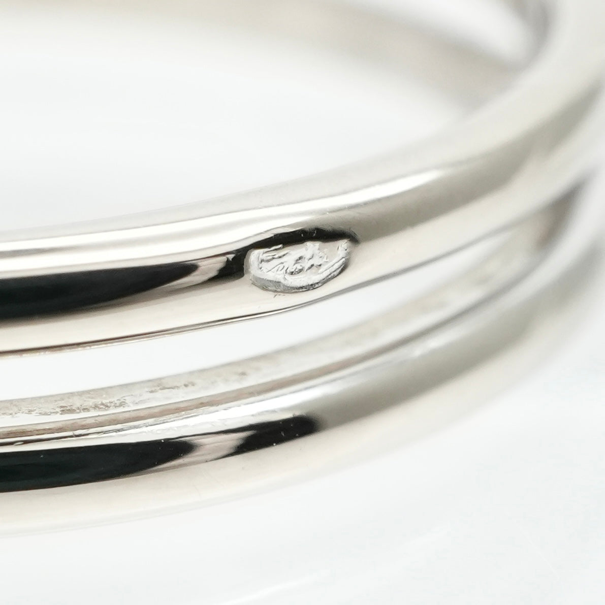 HERMES 爱马仕婚礼戒指Arianne Ring 750wg白金婚礼戒指婚姻戒指白金