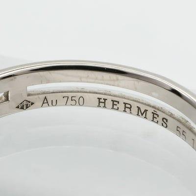 HERMES 爱马仕婚礼戒指Arianne Ring 750wg白金婚礼戒指婚姻戒指白金