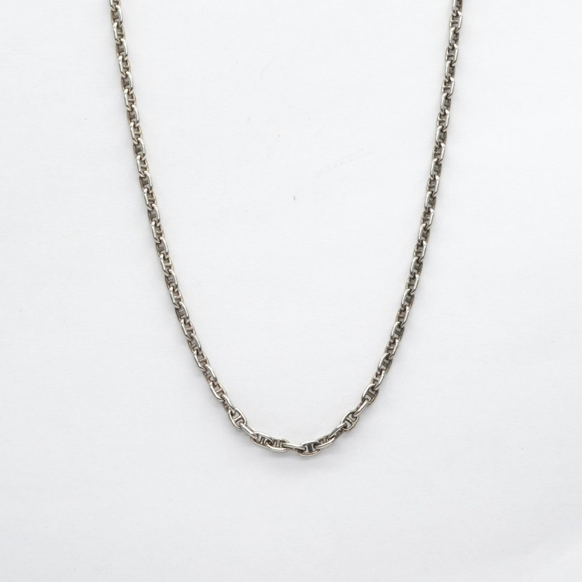 HERMES 헤르메스 세리에 목걸이 펜던트 초커 925 실버 실버 미니Chaine d'Ancre Chaine d'Ancre미니 사슬 d 'ancle ttpm 빈티지 골동품 희귀 희귀