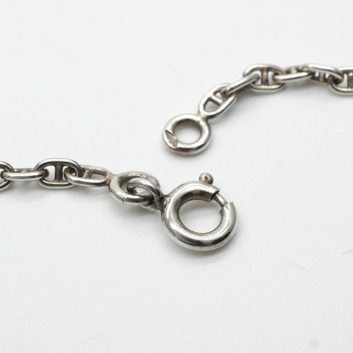HERMES 헤르메스 세리에 목걸이 펜던트 초커 925 실버 실버 미니Chaine d'Ancre Chaine d'Ancre미니 사슬 d 'ancle ttpm 빈티지 골동품 희귀 희귀