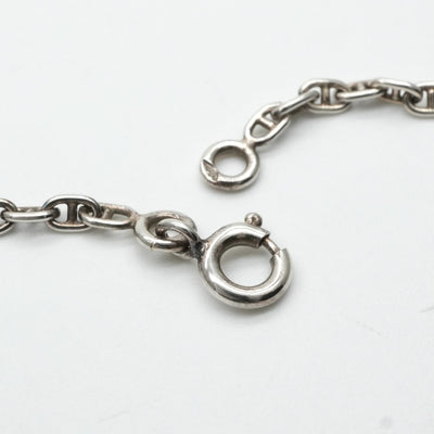 HERMES 헤르메스 세리에 목걸이 펜던트 초커 925 실버 실버 미니Chaine d'Ancre Chaine d'Ancre미니 사슬 d 'ancle ttpm 빈티지 골동품 희귀 희귀