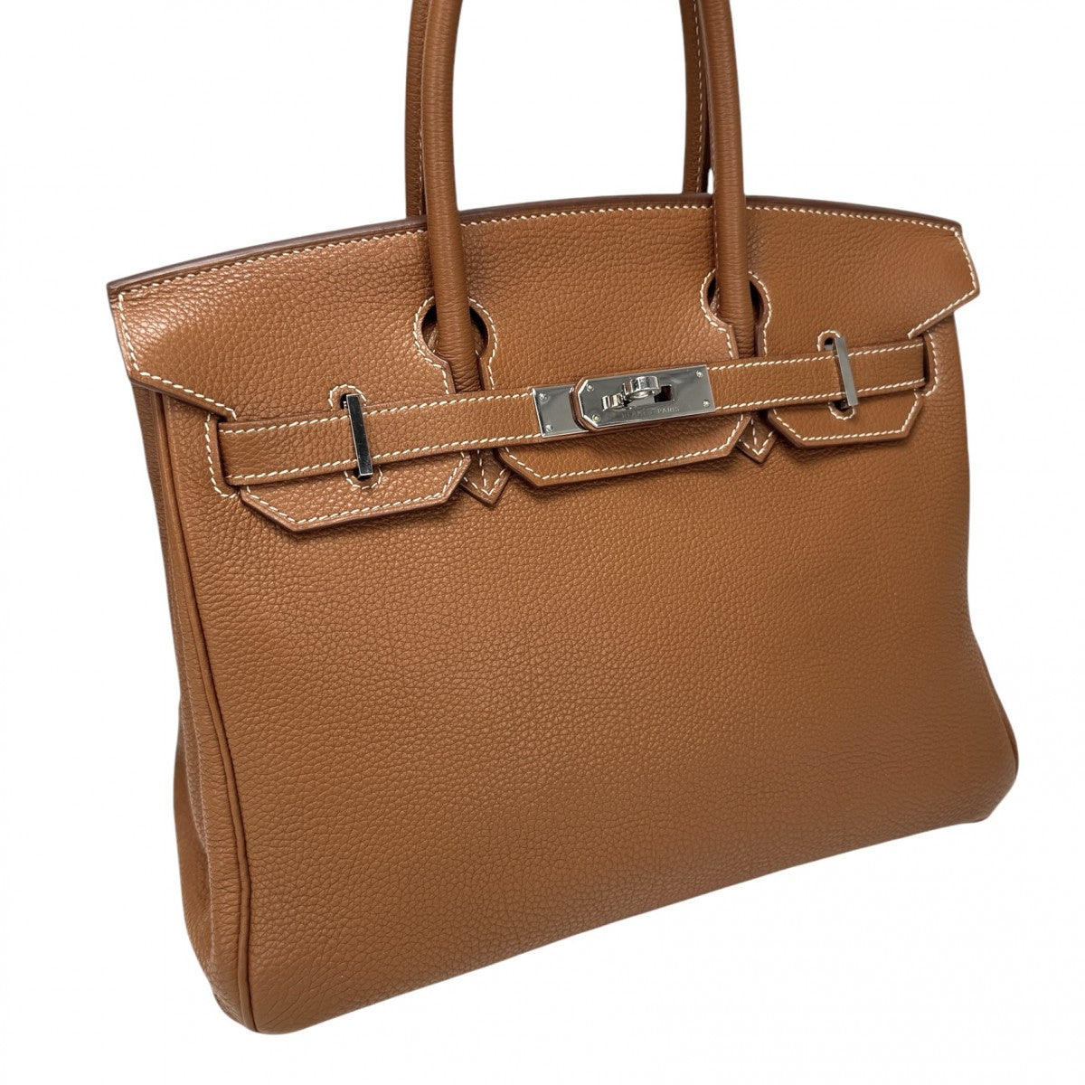 HERMES HERMES Birkin 30 Birkin 30 Bag, Tote Bag, Togo, Gold, Brown, Brown, Silver Hardware